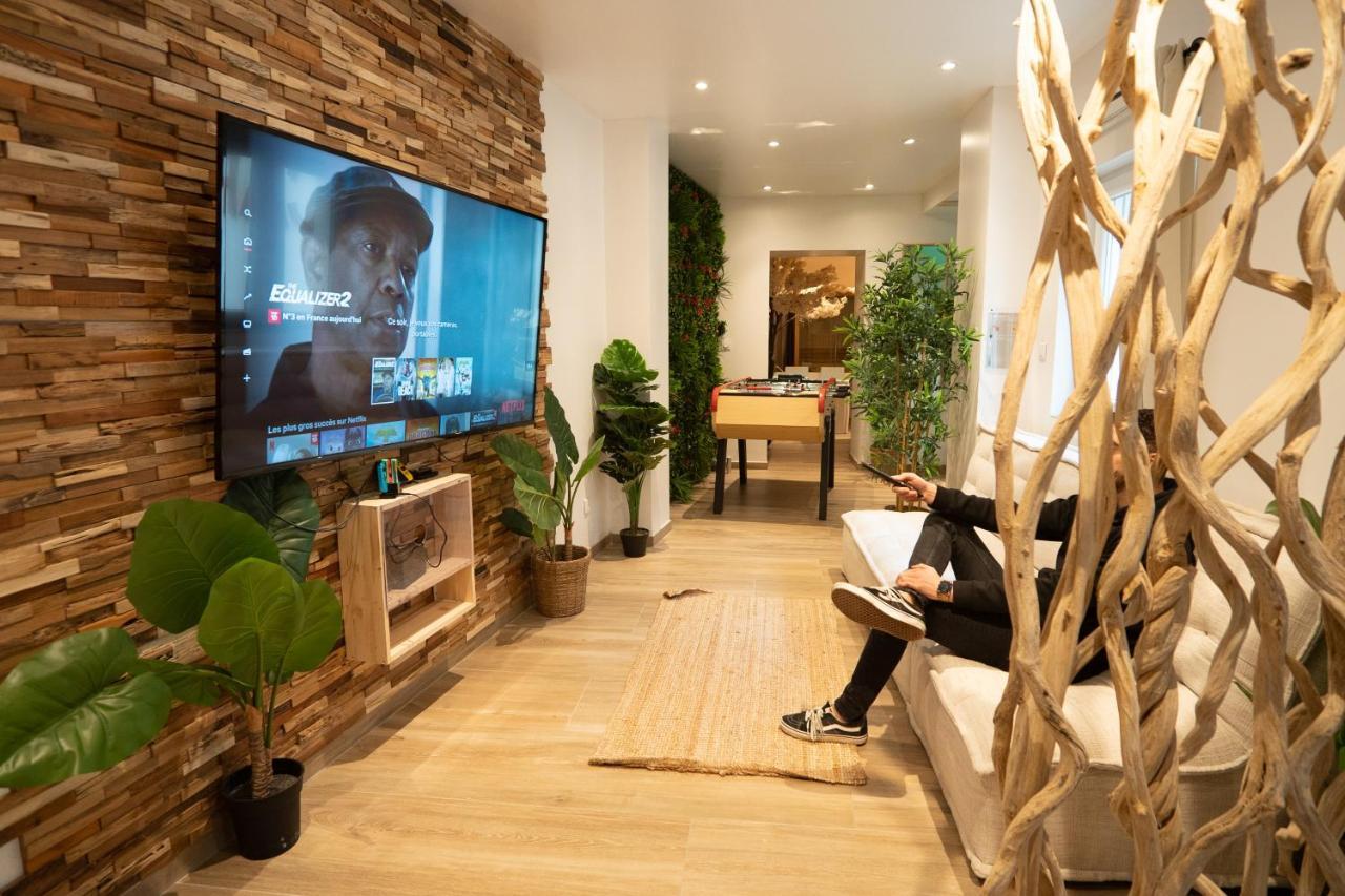 Capsule Thailande I Sauna I Balneo I Console I Jeux En Bois I Cinema I Cour Interieure Trith-Saint-Leger Exteriér fotografie