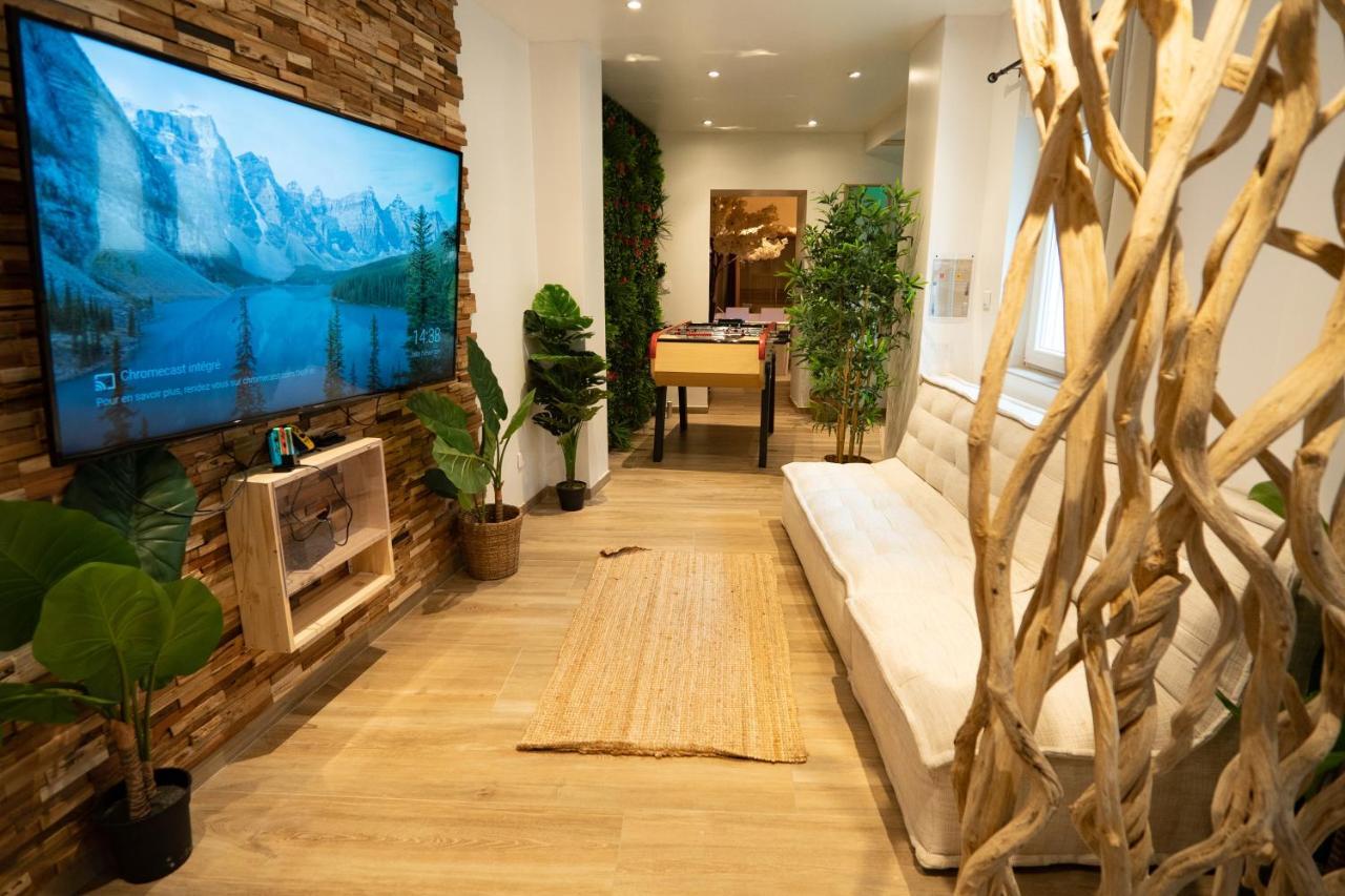Capsule Thailande I Sauna I Balneo I Console I Jeux En Bois I Cinema I Cour Interieure Trith-Saint-Leger Exteriér fotografie